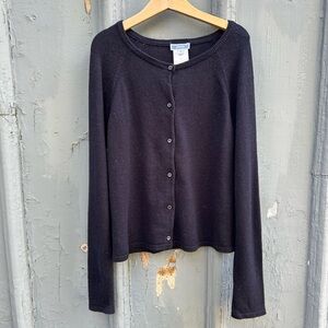 Jacadi Navy Wool Cotton Cardigan, size Youth 10